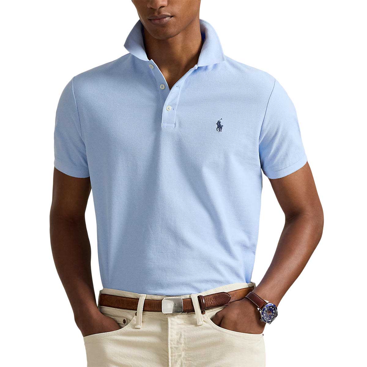 Polo Ralph Lauren Custom Slim Fit Honeycomb-Mesh Polo